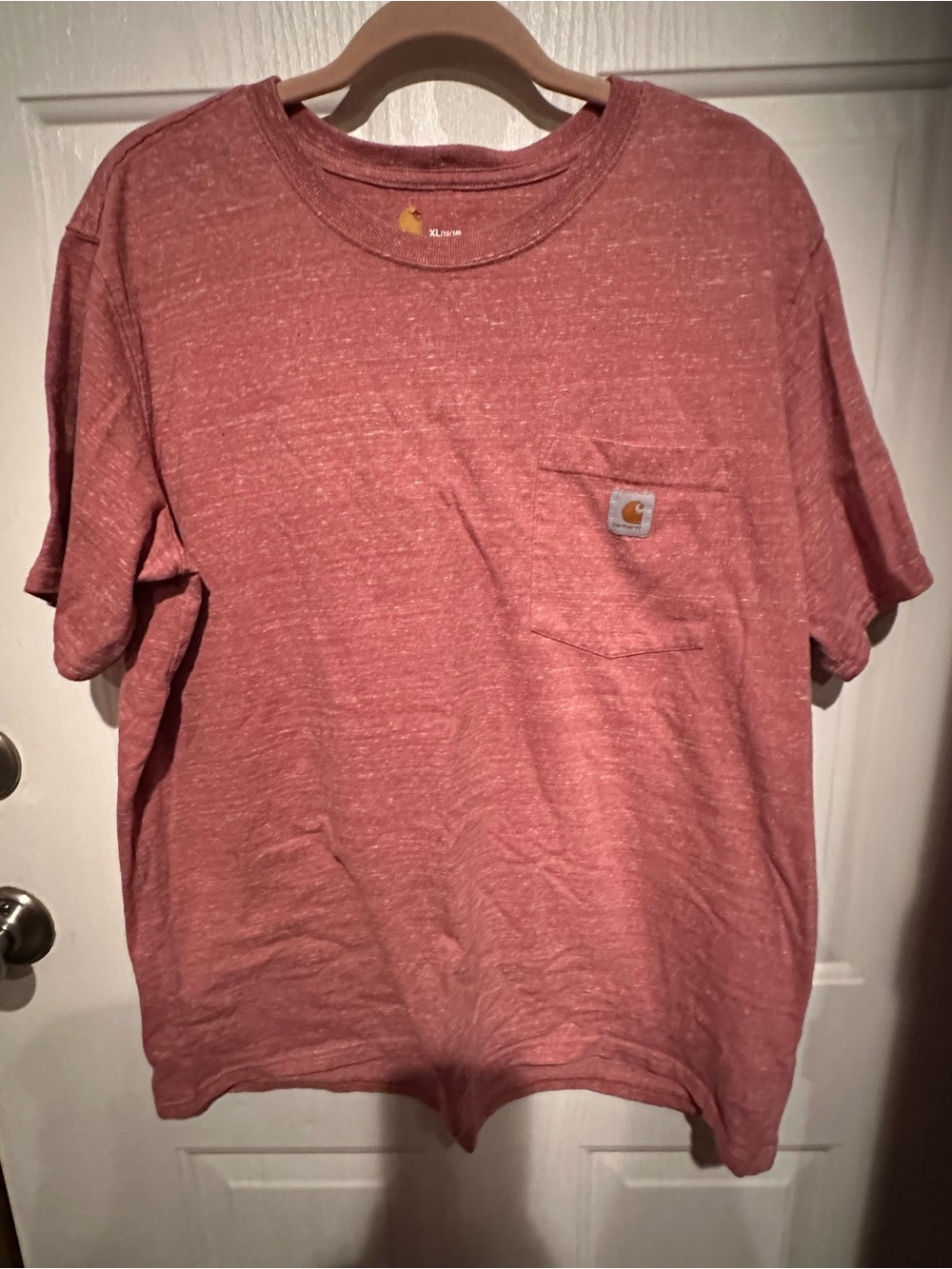 Carhartt Men's Pocket Tee in Heather Rose